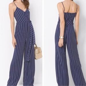 Michael Kors Navy and White Jumper XL